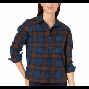 Pendleton women’s cropped lodge wool shirt XL